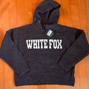 White Fox Boutique Dark Gray Hoodie Sweater
